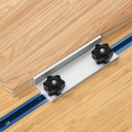 Aluminum Alloy T-Track Long Stop Kits with Knobs Universal T-Track Stop Block for Woodworking Aluminum Alloy T-Track Long Stop Kits with Knobs Universal T-Track Stop Block for Woodworking