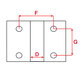 Distance between centers F71G43D25 lathe boring fixed tool base