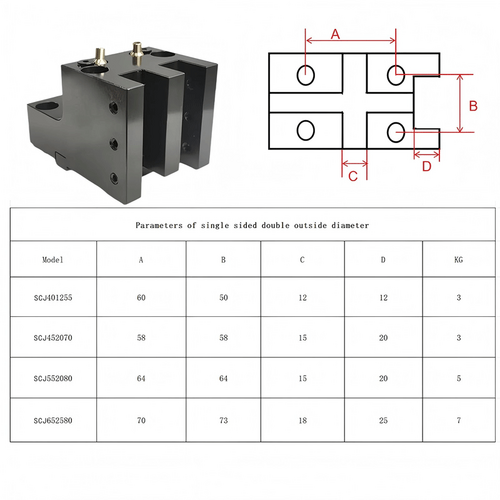SCJ65 Lathe fixed tool holder Outside diameter CNC turning and milling compound power head SCJ65 Lathe fixed tool holder Outside diameter CNC turning and milling compound power head
