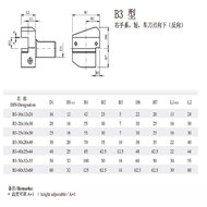 VDI rectangular horizontal tool holder Static tool holder CNC machine tool B3 radial outside diameter tool holder VDI rectangular horizontal tool holder Static tool holder CNC machine tool B3 radial outside diameter tool holder
