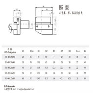 VDI rectangular horizontal tool holder Static tool holder CNC machine tool B5 radial outside diameter tool holder VDI rectangular horizontal tool holder Static tool holder CNC machine tool B5 radial outside diameter tool holder