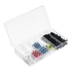 250 Pcs Heat Shrink Butt Terminals Solder Seal Sleeve Wire Connector Waterproof Wire Connector Terminal