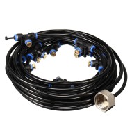 Misting System Fan Cooler Water Cooling Patio Mist Garden Sprayer Tool With Nozzles Splitter Misting System Fan Cooler Water Cooling Patio Mist Garden Sprayer Tool With Nozzles Splitter