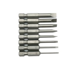 1/4 Inch 6.35mm 8pcs 1.5 2.0 2.5 3.0 4.0 4.5 5.0 6.0mm Flat Head Screwdriver 1/4 Inch 6.35mm 8pcs 1.5 2.0 2.5 3.0 4.0 4.5 5.0 6.0mm Flat Head Screwdriver