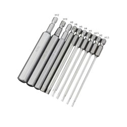 100mm 1.5 2.0 2.5 3.0 4.0 5.0 6.0 8.0 10 12mm Hex Key Allen Screwdriver Bits Magnetic 1/4 6.35mm Quick Change Impact Driver 100mm 1.5 2.0 2.5 3.0 4.0 5.0 6.0 8.0 10 12mm Hex Key Allen Screwdriver Bits Magnetic 1/4 6.35mm Quick Change Impact Driver