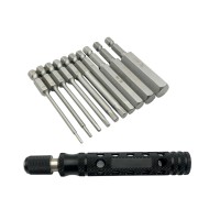 10PCS  1/4 Inch 6.35mm Length75mm  H1.5,H2,H2.5, H3, H4, H5, H6, H8, H10,H12  Hex Shank Magnetic Hexagon Screwdriver 10PCS  1/4 Inch 6.35mm Length75mm  H1.5,H2,H2.5, H3, H4, H5, H6, H8, H10,H12  Hex Shank Magnetic Hexagon Screwdriver
