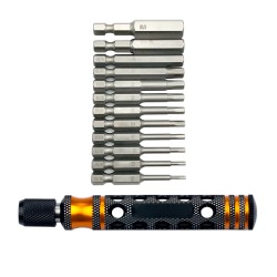 12pcs 1/4 Inch 6.35mm Length 50mm Hex Shank Magnetic Hexagon Screwdriver 12pcs 1/4 Inch 6.35mm Length 50mm Hex Shank Magnetic Hexagon Screwdriver