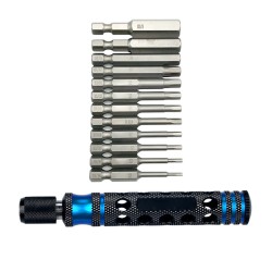 12pcs 1/4 Inch 6.35mm Length 50mm Hex Shank Magnetic Hexagon Screwdriver 12pcs 1/4 Inch 6.35mm Length 50mm Hex Shank Magnetic Hexagon Screwdriver