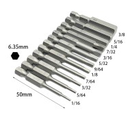 12pcs 1/16"5/64"3/32"7/64"1/8"9/64"5/32"3/16"7/32"1/4"5/16" 3/8"Hex Shank Magnetic Hexagon Screwdriver 12pcs 1/16"5/64"3/32"7/64"1/8"9/64"5/32"3/16"7/32"1/4"5/16" 3/8"Hex Shank Magnetic Hexagon Screwdriver