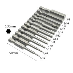 12pcs 1/16"5/64"3/32"7/64"1/8"9/64"5/32"3/16"7/32"1/4"5/16" 3/8"Hex Shank Magnetic Hexagon Screwdriver 12pcs 1/16"5/64"3/32"7/64"1/8"9/64"5/32"3/16"7/32"1/4"5/16" 3/8"Hex Shank Magnetic Hexagon Screwdriver