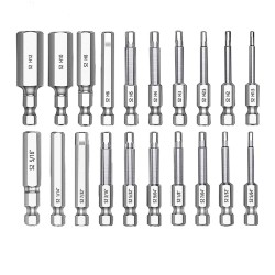 20pcs Hex Head Allen Wrench Drill Bit Set Premium S2 Steel Drill Bit Quick Release Shank Magnetic Screwdriver Bit Set 20pcs Hex Head Allen Wrench Drill Bit Set Premium S2 Steel Drill Bit Quick Release Shank Magnetic Screwdriver Bit Set