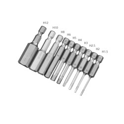 50mm 1.5 2.0 2.5 3.0 4.0 5.0 6.0 8.0 10 12mm Hex Key Allen Screwdriver Bits Magnetic 1/4 6.35mm Quick Change Impact Driver 50mm 1.5 2.0 2.5 3.0 4.0 5.0 6.0 8.0 10 12mm Hex Key Allen Screwdriver Bits Magnetic 1/4 6.35mm Quick Change Impact Driver