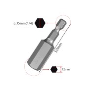 50mm 1.5 2.0 2.5 3.0 4.0 5.0 6.0 8.0 10 12mm Hex Key Allen Screwdriver Bits Magnetic 1/4 6.35mm Quick Change Impact Driver 50mm 1.5 2.0 2.5 3.0 4.0 5.0 6.0 8.0 10 12mm Hex Key Allen Screwdriver Bits Magnetic 1/4 6.35mm Quick Change Impact Driver