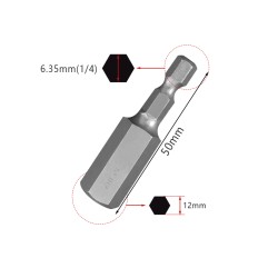 50mm 1.5 2.0 2.5 3.0 4.0 5.0 6.0 8.0 10 12mm Hex Key Allen Screwdriver Bits Magnetic 1/4 6.35mm Quick Change Impact Driver 50mm 1.5 2.0 2.5 3.0 4.0 5.0 6.0 8.0 10 12mm Hex Key Allen Screwdriver Bits Magnetic 1/4 6.35mm Quick Change Impact Driver