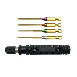 6.35mm 4 in1 Hex Screwdriver 0.05" 1/16" 5/64" 3/32" for RC Car helicopter FPV 6.35mm 4 in1 Hex Screwdriver 0.05" 1/16" 5/64" 3/32" for RC Car helicopter FPV