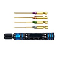 6.35mm 4 in1 Hex Screwdriver 0.05" 1/16" 5/64" 3/32" for RC Car helicopter FPV 6.35mm 4 in1 Hex Screwdriver 0.05" 1/16" 5/64" 3/32" for RC Car helicopter FPV