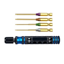6.35mm 4 in1 Hex Screwdriver 0.05" 1/16" 5/64" 3/32" for RC Car helicopter FPV 6.35mm 4 in1 Hex Screwdriver 0.05" 1/16" 5/64" 3/32" for RC Car helicopter FPV