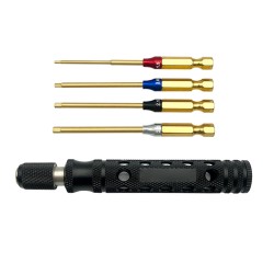 6.35mm 4 in1 Hex Screwdriver 1.5 2.0 2.5 3.0mm for RC Car helicopter FPV 6.35mm 4 in1 Hex Screwdriver 1.5 2.0 2.5 3.0mm for RC Car helicopter FPV