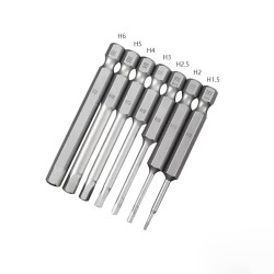 65mm 1.5 2.0 2.5 3.0 4.0 5.0 6.0mm Hex Key Allen Screwdriver Bits Magnetic 1/4 6.35mm Quick Change Impact Driver 65mm 1.5 2.0 2.5 3.0 4.0 5.0 6.0mm Hex Key Allen Screwdriver Bits Magnetic 1/4 6.35mm Quick Change Impact Driver