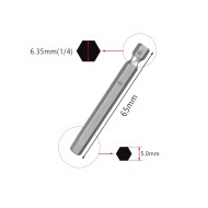 65mm 1.5 2.0 2.5 3.0 4.0 5.0 6.0mm Hex Key Allen Screwdriver Bits Magnetic 1/4 6.35mm Quick Change Impact Driver 65mm 1.5 2.0 2.5 3.0 4.0 5.0 6.0mm Hex Key Allen Screwdriver Bits Magnetic 1/4 6.35mm Quick Change Impact Driver