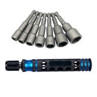 7pcs 1/4 Inch 6.35mm Length 65mm 6.0 / 7.0 / 8.0 / 9.0 / 10 / 12 / 14mm Nut Drivers 7pcs 1/4 Inch 6.35mm Length 65mm 6.0 / 7.0 / 8.0 / 9.0 / 10 / 12 / 14mm Nut Drivers