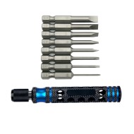 8pcs 1/4 Inch 6.35mm Length 50mm 1.5 / 2.0 / 2.5 / 3.0 / 4.0 / 4.5 / 5.0 /6.0mm Flat Head Screwdriver 8pcs 1/4 Inch 6.35mm Length 50mm 1.5 / 2.0 / 2.5 / 3.0 / 4.0 / 4.5 / 5.0 /6.0mm Flat Head Screwdriver