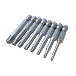 8pcs 1/4 Inch 6.35mm Length 50mm Torx Head Electric Screwdriver Bits Tip TP8, TP10, TP15, TP20, TP25, TP27, TP30, TP40 8pcs 1/4 Inch 6.35mm Length 50mm Torx Head Electric Screwdriver Bits Tip TP8, TP10, TP15, TP20, TP25, TP27, TP30, TP40