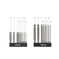 8pcs S2 1/4 Inch 6.35mm Ball Point Bits Set Screwdriver Bit Ball End Hex Allen Bit wrench Tool 8pcs S2 1/4 Inch 6.35mm Ball Point Bits Set Screwdriver Bit Ball End Hex Allen Bit wrench Tool