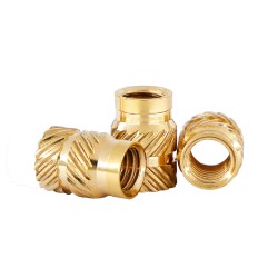 100pcs M2.5 Brass Insert Nuts Hot Melt Molding Copper Heat Inserting Thread Embedded Knurled Injection Nut 100pcs M2.5 Brass Insert Nuts Hot Melt Molding Copper Heat Inserting Thread Embedded Knurled Injection Nut