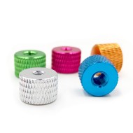 50pcs Aluminum alloy M3 M4 Knurled Thumb Nuts Reticulate Adjust Multicolor Nut