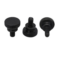 100pcs M5 M6 GB834 Black Steel Knurl High Step Head Hand Tighten Thumb Screw Curtain Wall Glass Lock Thumbscrew Adjust 100pcs M5 M6 GB834 Black Steel Knurl High Step Head Hand Tighten Thumb Screw Curtain Wall Glass Lock Thumbscrew Adjust