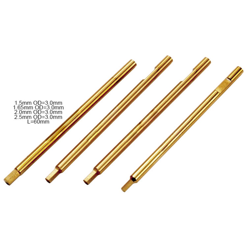 Tool Driver Tips mini Titanium Alloy Hex ScrewDriver Tips1.5 1.65 2.0 2.5mm