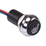 Heated Seat illuminated Automotive Momentary 12mm Push Button Switch SPST IP67 Heated Seat illuminated Automotive Momentary 12mm Push Button Switch SPST IP67