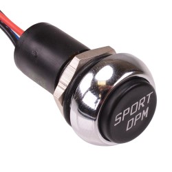 SPORT DPM illuminated Automotive Momentary 12mm Push Button Switch SPST IP67 SPORT DPM illuminated Automotive Momentary 12mm Push Button Switch SPST IP67