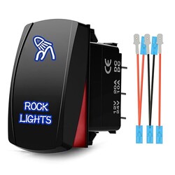5-Pin Rock Lights Automotive Rocker Switch Accessories Compatible F150 Truck Jeep Rocker Switch, Blue 5-Pin Rock Lights Automotive Rocker Switch Accessories Compatible F150 Truck Jeep Rocker Switch, Blue