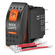 UTV Automotive Rocker Switch Accessories On Off 5 PIN SPST LED Light Bar With Orange Backlit 12V 24V Toggle Switches UTV Automotive Rocker Switch Accessories On Off 5 PIN SPST LED Light Bar With Orange Backlit 12V 24V Toggle Switches