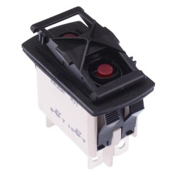 KR35CAKUUG On-(On) Momentary Red LED Automotive Rocker Switch SPDT IP68