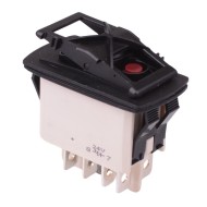 KR46CAKJXG On-On Auto Rocker Switch Red 24V illuminated DPDT IP68