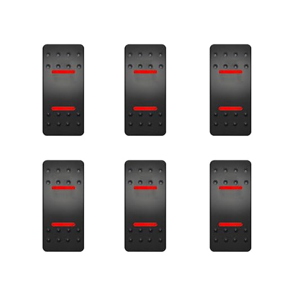 Standard Rocker Switch Sticker 6pcs Automotive Rocker Switch Caps Replacement for Actuator/Rocker ...