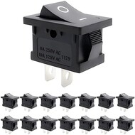 15Pcs AC 6A/250V 10A/125V SPST On/Off Automotive Rocker Switches 2 Pin SPST 15Pcs AC 6A/250V 10A/125V SPST On/Off Automotive Rocker Switches 2 Pin SPST