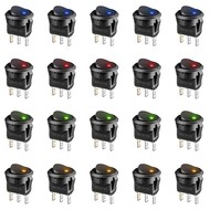 20Pcs 3 Pin 12V 20A Amps Automotive Rocker Switches On-Off Control 20Pcs 3 Pin 12V 20A Amps Automotive Rocker Switches On-Off Control