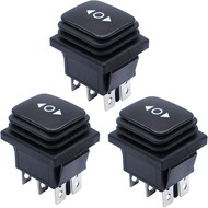 3pcs Waterproof Automotive Rocker Switches (ON)/Off/(ON), DC 12V 10A Toggle Power Button 3pcs Waterproof Automotive Rocker Switches (ON)/Off/(ON), DC 12V 10A Toggle Power Button
