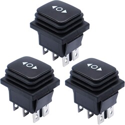 3pcs Waterproof Automotive Rocker Switches (ON)/Off/(ON), DC 12V 10A Toggle Power Button 3pcs Waterproof Automotive Rocker Switches (ON)/Off/(ON), DC 12V 10A Toggle Power Button