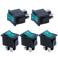 5pcs AC110/120V Automotive Rocker Switches DPST Green Illuminated ON-Off Switch 4 Pin 2 Position 5pcs AC110/120V Automotive Rocker Switches DPST Green Illuminated ON-Off Switch 4 Pin 2 Position