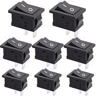 8Pcs 12V Automotive Rocker Switches On/Off 2 Pin 2 Position SPST AC 6A/250V 10A/125V 8Pcs 12V Automotive Rocker Switches On/Off 2 Pin 2 Position SPST AC 6A/250V 10A/125V