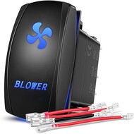 Blower Automotive Rocker Switches 5 Pin Laser On Off SPST switches 20A/12V 10A/24V Switch Blue Blower Automotive Rocker Switches 5 Pin Laser On Off SPST switches 20A/12V 10A/24V Switch Blue