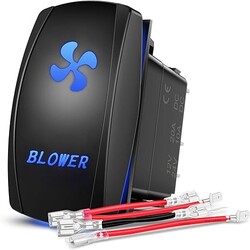 Blower Automotive Rocker Switches 5 Pin Laser On Off SPST switches 20A/12V 10A/24V Switch Blue Blower Automotive Rocker Switches 5 Pin Laser On Off SPST switches 20A/12V 10A/24V Switch Blue