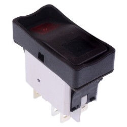 KG462A2KJA2836 On-On Green / Red 24V illuminated Automotive Rocker Switch DPDT IP65