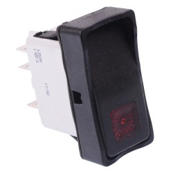 KG462A2XNB26X6 On-On Red 250V illuminated Power Rocker Switch DPDT IP65