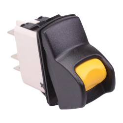 KL462AKXA125N On-On Yellow 24V Locking Power Rocker Switch DPDT IP68
